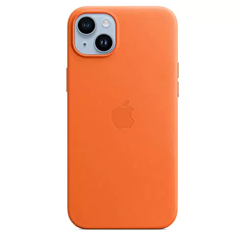 Apple Custodia MagSafe in pelle per iPhone 14 Plus - Arancione ​​​​​​​