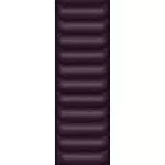 Apple Watch Cinturino a maglie in pelle Ciliegia scuro - M/L