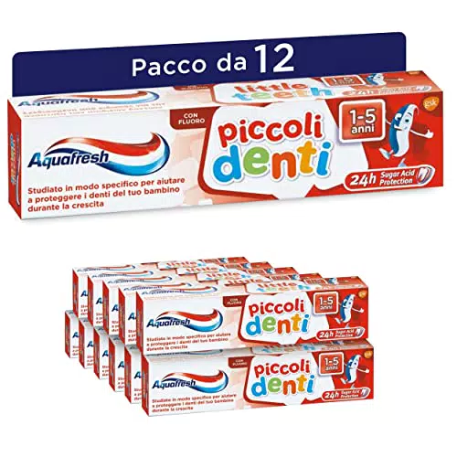 Aquafresh Piccoli Denti, Dentifricio per Bambini da 1 a 5 anni