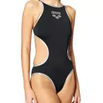 Arena One Biglogo, Costume da bagno intero, Donna, Nero
