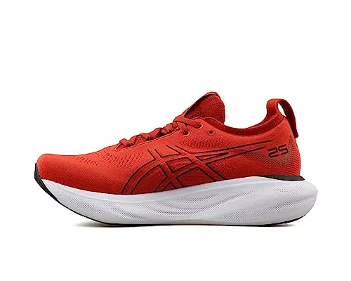 ASICS Nimbus 25 Scarpa Running da Strada per Uomo Rosso Bianco