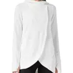 AURIQUE Felpa con Cappuccio Donna, Bianco, L