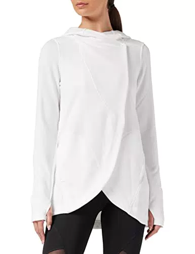 AURIQUE Felpa con Cappuccio Donna, Bianco, L