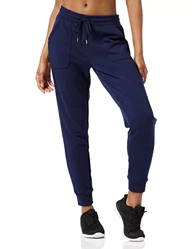 AURIQUE Joggers Donna, Blu Marino, 44