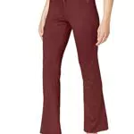 AURIQUE Leggings per Yoga Donna, Bruno-Rosso, 46