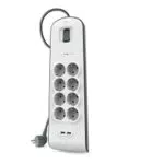 Belkin BSV804VF2M Surge Stripe Protezione dalle Sovracorrenti fino a 900 Joules con 8 Prese
