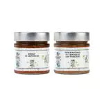 BERTI 1 Spezzatino di Coniglio con Porcini 220g, per Secondo Piatto e 1 Sugo Pronto Ragù di Coniglio 220g Condimento Pasta e Riso