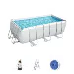 Bestway Piscina Power Steel Frame Rettangolare CM. 412X201X122