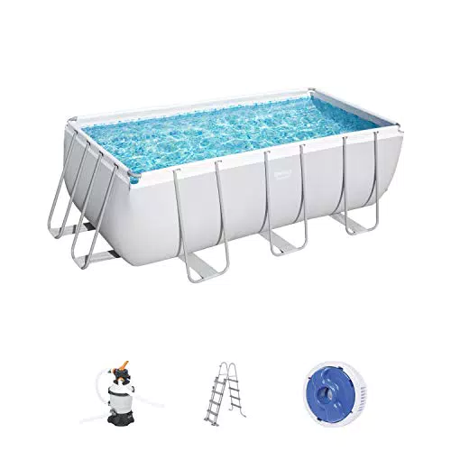 Bestway Piscina Power Steel Frame Rettangolare CM. 412X201X122