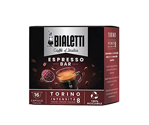 Bialetti Caffè d'Italia, Box 16 Capsule, Torino, Intensità 8