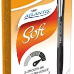 Bic Atlantis Penna a sfera a scatto con impugnatura gommata nera