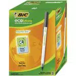 BIC Ecolutions Round Stic, Penne Nere a Sfera, 74% di Plastica Riciclata