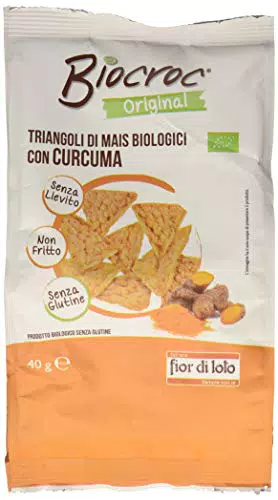 Biocroc Triangoli di Mais e Curcuma 40 g