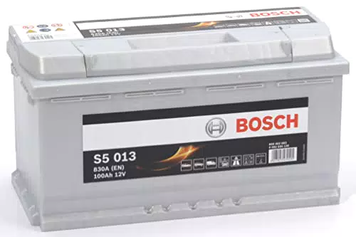 Bosch S5013, Batteria per Auto, 100A/h, 830A, Tecnologia al Piombo Acido