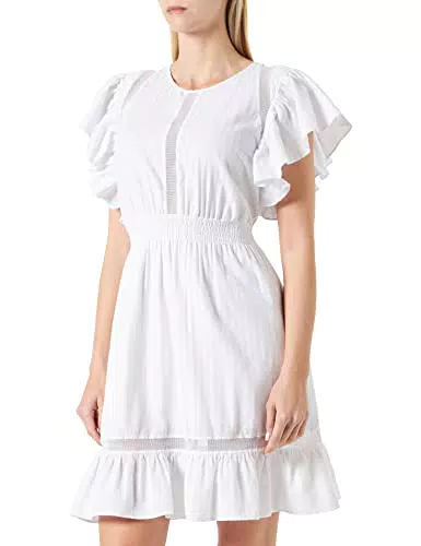 BOSS C_ destina Dress, Bianco 100, 42 Donna