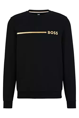 BOSS Felpa Loungew, Nero1