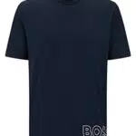 BOSS Maglietta Identity Rn, Modern Uomo, Blu Scuro 401.