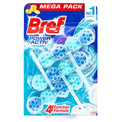 Bref WC Power Activ Ocean Detergente Profumatore in Pastiglie Igienizzante Bagno