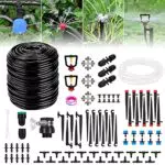 Buluri Kit Irrigazione Giardino, 40M + 3M Sistema di Irrigazione Automatico Kit per Irrigazione a Goccia Interno ed Esterno con Ugello Regolabile per Giardino Serra Patio Prato