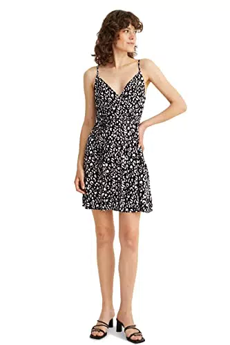 C&A Donna Vestito Nero/Bianco 36