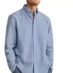 C&A Uomo Camicia Azzurro S