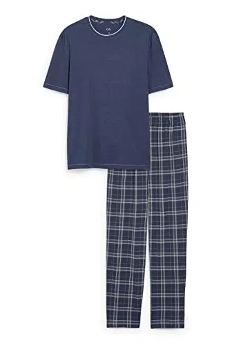 C&A Uomo Pigiama Blu Scuro S