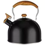 Cabilock 2. Bollitore Per Tè Con Fischietto In Acciaio Inossidabile Da 5 Litri Teiera Con Manico In Legno Bollitore Per Fischio Bollitore Per Acqua Calda Bollitore Per Fornelli A Gas Da