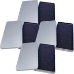 Cabilock Scatola di Latta Rettangolare Scatola di Latta di Metallo con Coperchi Scatole di Latta Mini Scatola Portatile Contenitori con Cuscinetto in Schiuma per La Cassa Telefono Cavo