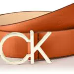 Calvin Klein Cintura Donna Re-Lock Ck Logo Belt 3.0 cm Cintura in Pelle