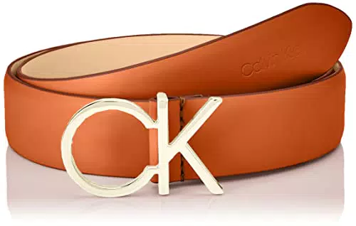 Calvin Klein Cintura Donna Re-Lock Ck Logo Belt 3.0 cm Cintura in Pelle