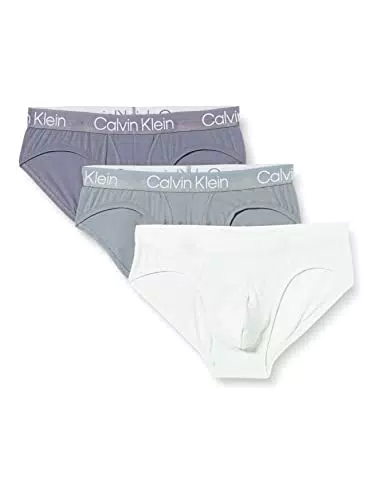Calvin Klein Hip Brief 3pk Intimo, Beloved Bl/Asphalt Gry/Dragon Fly