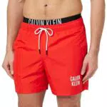 Calvin Klein Medium Double Wb, Pantaloncini, Uomo, Cajun Red