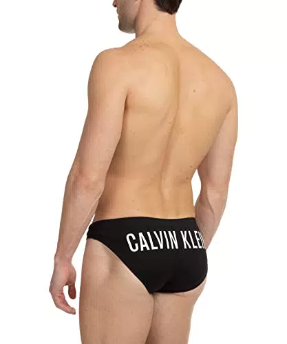 Calvin Klein Pantaloncino da Bagno Uomo Corto con Logo Stampato sul Retro