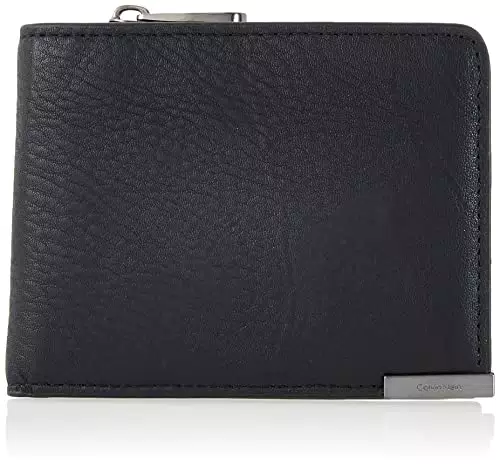 Calvin Klein Portafoglio Uomo Modern Plaque Bifold Half Z/A Piccolo