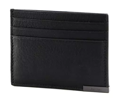 Calvin Klein Portafoglio Uomo Modern Plaque Cardholder 6 CC Piccolo