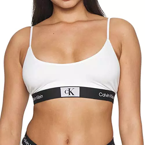 Calvin Klein Reggiseno a Bralette, bianco, XS