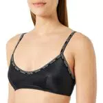 Calvin Klein Top Bikini a Bralette Donna Imbottito, Nero