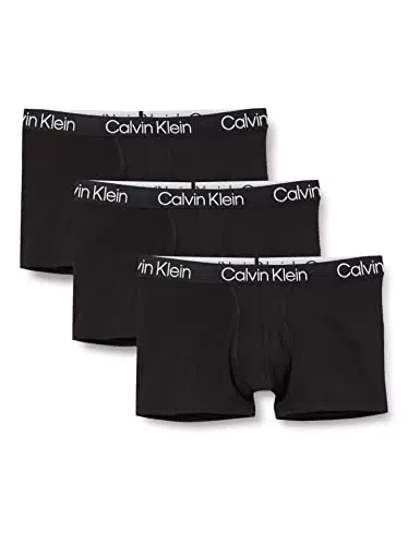 Calvin Klein Trunk 3pk Bóxer, Nero 2970a, S Uomo