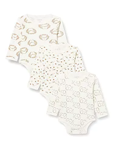 Care Body a Maniche Lunghe Unisex Bimbi, Pacco da 3