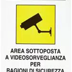 CARTELLI SEGNALI PLASTICA VIDEOSORVEGLIANZA