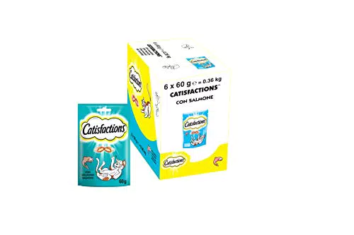 Catisfactions, Snack per Gatto con Delizioso Salmone