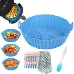 Cestino per Friggitrice ad Aria in Silicone, Teglie per Friggitrice ad Aria