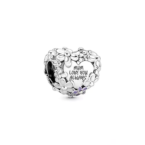 Pandora Charm 791155C01 Cuore margherita Mamma