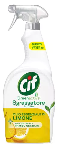 Cif Sgrassatore Cucina, Sgrassatore Universale con Olio Essenziale di Limone