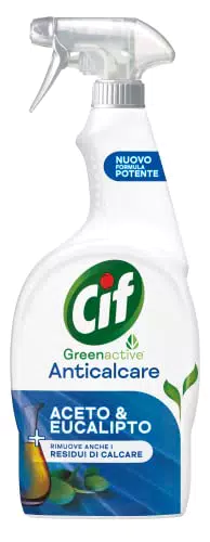 Cif Anticalcare, Spray Detergente Bagno Anticalcare con Aceto e Eucalipto