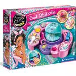 Clementoni- Crazy Chic-Cool Nails Set per Unghie Bambina