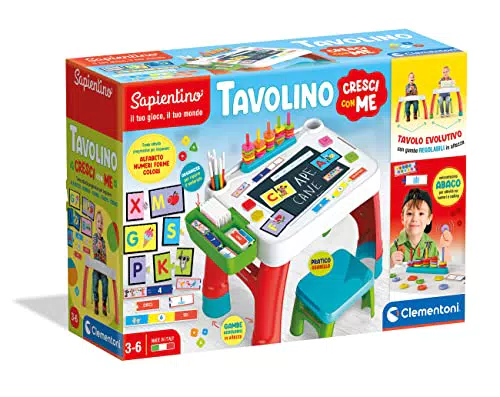 Clementoni- Sapientino-Tavolo Cresci con Me Evolutivo