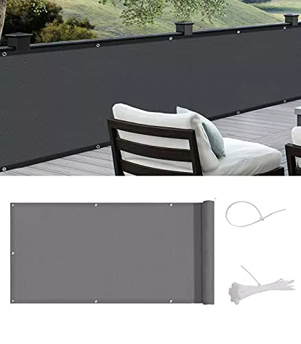 COOL AREA Frangivista per Balcone in PES, Impermeabile Anti-UV Recinzione Copertura per Balcone Giardino