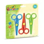 Crayola Mini Kids, 3 Forbici di Sicurezza, Forbicine sicure con lama in plastica per insegnare a tagliare ai bambini