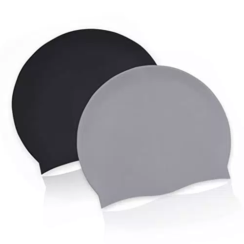 Cuffia Piscina Bambini Silicone 2PCS Cuffia Nuoto Poallergenico Impermeabile di Qualità Superiore Elastica e Comoda